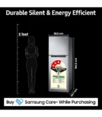 Samsung 253L Double Door Refrigerator | Frost Free | 3 Star | Refurbished - Image 4